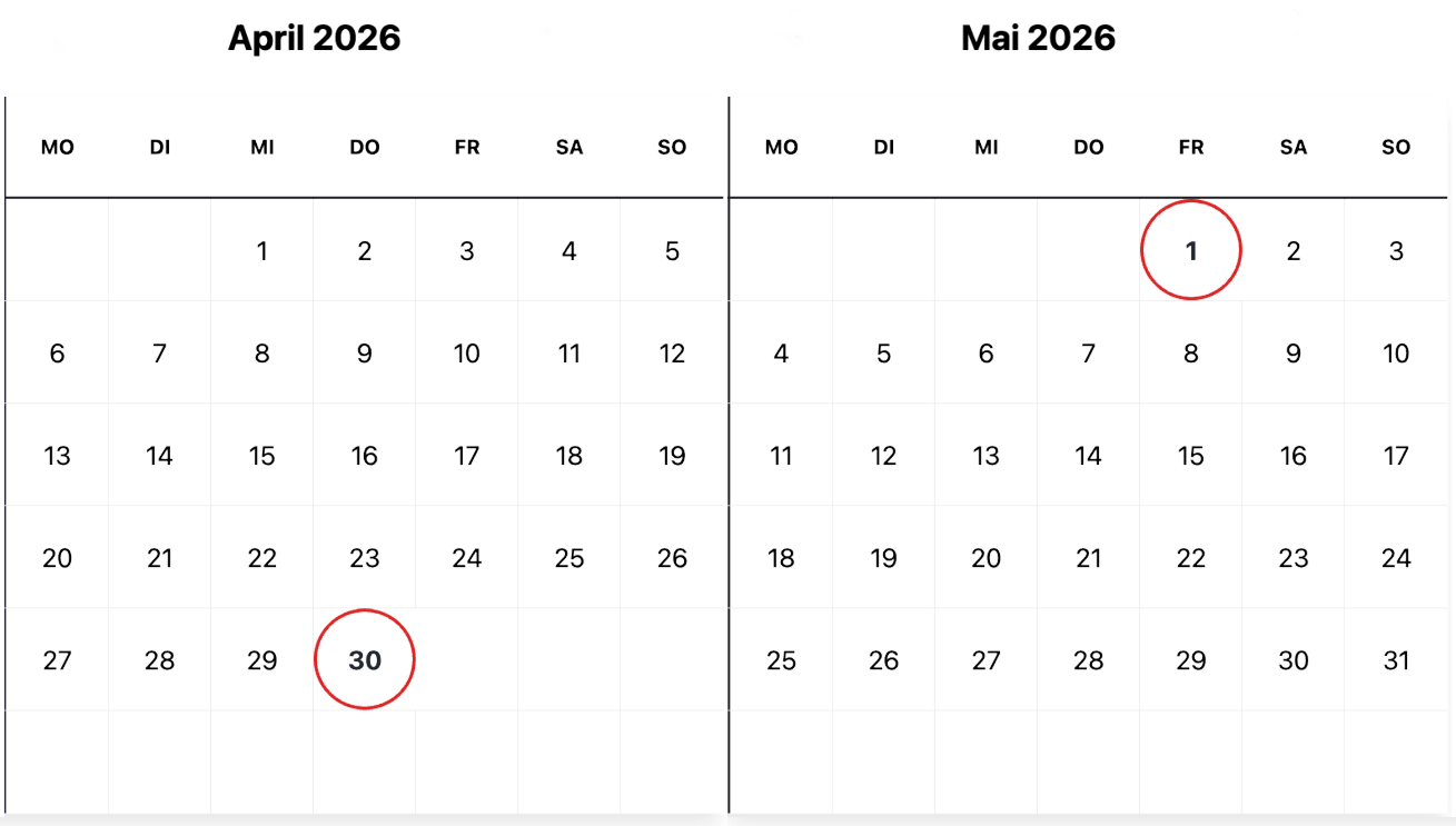 FAFNIRKELLER_Kalender_20260430_0501 FAFNIRKELLER, 30.04. und 01.05.