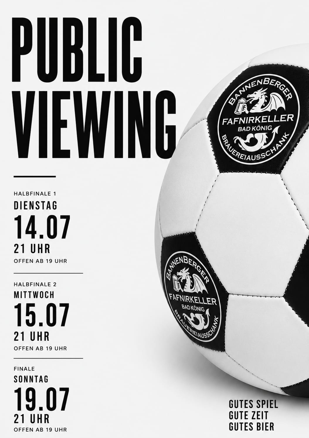 FAFNIRKELLER Public Viewing
